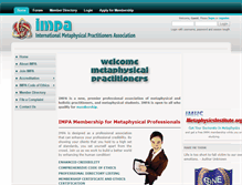 Tablet Screenshot of metaphysicalassociation.org